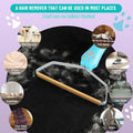 Qiguet Pet Hair Remover Carpet Scraper Fur Remover Tool Black by Deal US