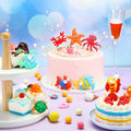 Yulejo 10 Pcs Dinosaur Cake Toppers Clay Jungle Safari Party Decor 2-3in by Deal US
