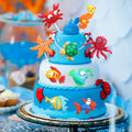 Yulejo 10 Pcs Dinosaur Cake Toppers Clay Jungle Safari Party Decor 2-3in by Deal US