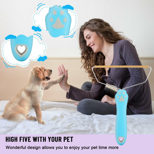 Qiguet Pet Hair Remover Carpet Scraper Fur Remover Tool Black by Deal US