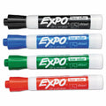 EXPO Low Odor Dry Erase Markers Chisel Tip Basic Assorted 4 pk by Deal US