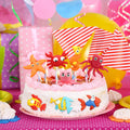 Yulejo 10 Pcs Dinosaur Cake Toppers Clay Jungle Safari Party Decor 2-3in by Deal US