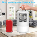 YUYTE Portable Air Conditioner Cooler Humidifier 3 Speeds 7 Colors 500ML White by Deal US