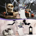 Yousoontic Wooden Halloween Ghost Witch Tabletop Decor 11x7.9in Black White by Deal US