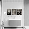 AIOCDIT Funny Dog Bathroom Wall Art Canvas Prints Set of 4 8x10 Unframed by Deal US