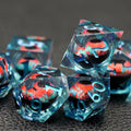 Maywin Dungeons & Dragons Liquid Core Dragon Eye Polyhedral Dice Set by Deal US