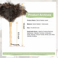 Greenfeather Small Ostrich Feather Duster 16in Wooden Handle 2 Pack by Deal US