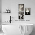 AIOCDIT Funny Dog Bathroom Wall Art Canvas Prints Set of 4 8x10 Unframed by Deal US
