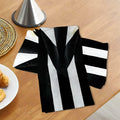Jiudungs Halloween Kitchen Towels Set of 2 Black White Stripe 18x26 Inch by Deal US