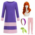 ROSADAGE Girls Daphne Halloween Costume Dress Purple Size 130 (6-7T) by Deal US