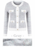 Langwyqu Womens Long Sleeve Button Down Cardigan Sweater Grey Size XL by Deal US