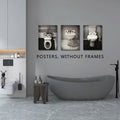 AIOCDIT Funny Dog Bathroom Wall Art Canvas Prints Set of 4 8x10 Unframed by Deal US
