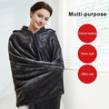 Lailisapex USB Heated Wearable Blanket Shawl Hooded, Portable, 3 Gears by Deal US