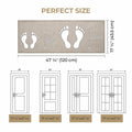 GRANNY SAYS Non-Slip Rubber Door Mat 17x47in Khaki Low Profile Runner by Deal US