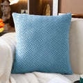 Yoovat Throw Pillow Cover 16x16 inch Sea Blue Texture Polyester by Deal US