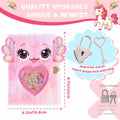 PrinBarBee French Bulldog Diary with Lock Plush 160 Pages Multicolor Pen by Deal US