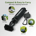 Wynaura Pro Golf Club Cleaner Brush Set with Groove Sharpener & Towel Black by Deal US