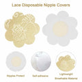 JROZXF Lace Nipple Pasties Adhesive Disposable Bra Covers 15 Pairs Size 3.2inch by Deal US