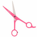 MERTENO Professional Hair Scissors 6.5 Inch Pink Rubber Handle Shears by Deal US