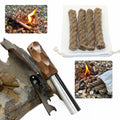 Exploration Gadget Inc. Emergency Fire Starter with Weatherproof Fat Rope Brown by Deal US