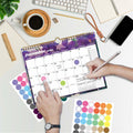 XISIDO 18-Month Wall Calendar 2025-2026 11x8.5 Flower Julian Dates by Deal US