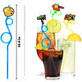SODWINCO 24PCS Art Drinking Crazy Straws Kids Birthday Party Supplies Multicolor by Deal US