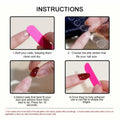GRITOSE 24 Pcs Fall Maple Leaves Almond Medium Pink Matte Press On Nails by Deal US