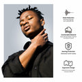 BNU Ear Plugs Noise Cancelling 25-35dB Reusable 2 Pairs S/M/L Black by Deal US