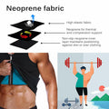 DoLoveY Men Sweat Sauna Vest Waist Trainer Body Shaper Neoprene Black 3XL by Deal US