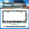 Cassette Music Tape License Plate Frame Stainless Steel 6.3x12.2 in by Deal US