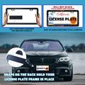 Cassette Music Tape License Plate Frame Stainless Steel 6.3x12.2 in by Deal US