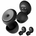 BNU Ear Plugs Noise Cancelling 25-35dB Reusable 2 Pairs S/M/L Black by Deal US