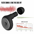 BNU Ear Plugs Noise Cancelling 25-35dB Reusable 2 Pairs S/M/L Black by Deal US
