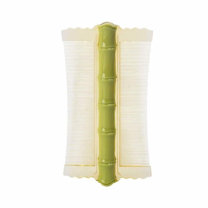 Green Double-Sided Anti-Static Hair Comb Fine Tooth with Handle Styling Tool by Deal US