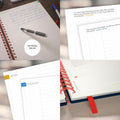 KIIMEO Premium Notebook B5 140 Pages 1 Erasable Page Felt-tip Pen Included by Deal US