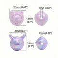 18Pcs Cute Beads for Pens (Acrylic, Mixed Color, Dragon Head Cat) - DIY by Deal US