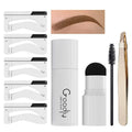 EGLD GOODLY Eyebrow Stamp Kit w/ Tweezer Waterproof Long-Lasting Nearly Black by Deal US