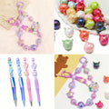 18Pcs Cute Beads for Pens (Acrylic, Mixed Color, Dragon Head Cat) - DIY by Deal US