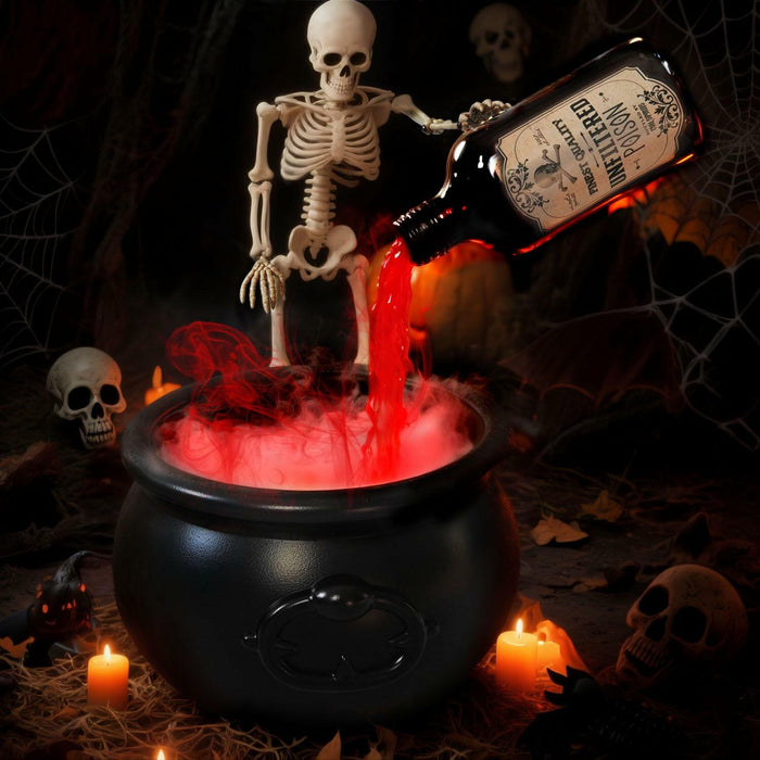 UPLAVIE Ultrasonic Mist Maker Fogger Halloween Decoration Black Cauldron by Deal US