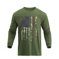 H HYFOL Men's 1776 Independence Day USA Flag Long Sleeve Tee White Size 4XL by Deal US