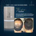Cheio Hair Thickening Fibers 30g Level 2 Medium Brown Keratin Fibers by Deal US