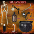UPLAVIE Ultrasonic Mist Maker Fogger Halloween Decoration Black Cauldron by Deal US