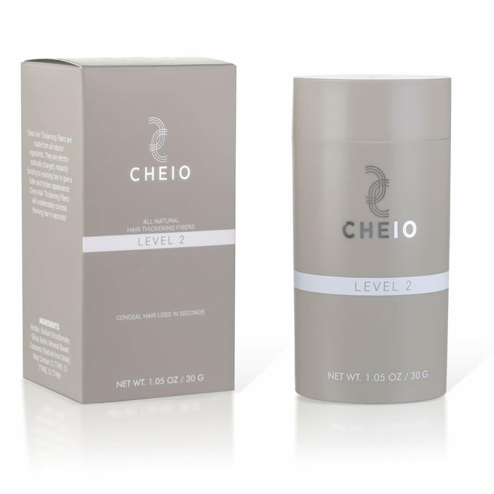 Cheio Hair Thickening Fibers 30g Level 2 Medium Brown Keratin Fibers by Deal US