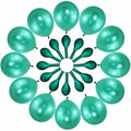 QIKOOLAA Pearl Green 12in Latex Balloons 120 Pack Green Christmas Party by Deal US