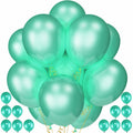 QIKOOLAA Pearl Green 12in Latex Balloons 120 Pack Green Christmas Party by Deal US