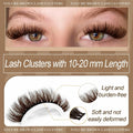 FOINEMYED Brown Lash Clusters 10-20mm 154PCS Fluffy Individual False Lashes by Deal US