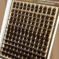 FOINEMYED Brown Lash Clusters 10-20mm 154PCS Fluffy Individual False Lashes by Deal US
