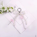 ICFIRSION Pearl Bow Keychain for Women Coquette Purse Bag Charm Style1 by Deal US