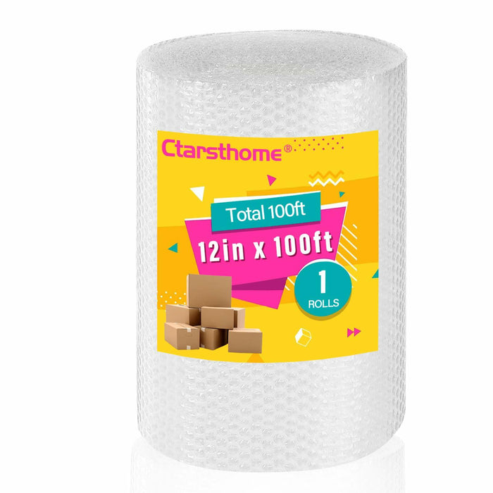 12"x100ft Small Bubble Wrap Roll Perforated Cushioning Packaging Moving Mailers by Deal US