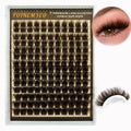 FOINEMYED Brown Lash Clusters 10-20mm 154PCS Fluffy Individual False Lashes by Deal US